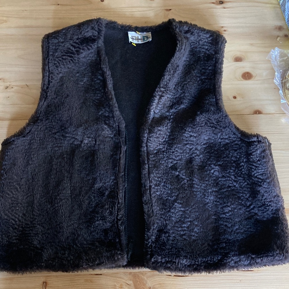 Faux Fur Black Vest